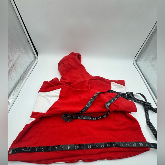 Adidas Originals Red & White Trefoil Hoodie + Leggings Set XS/S - Picture 3 of 12